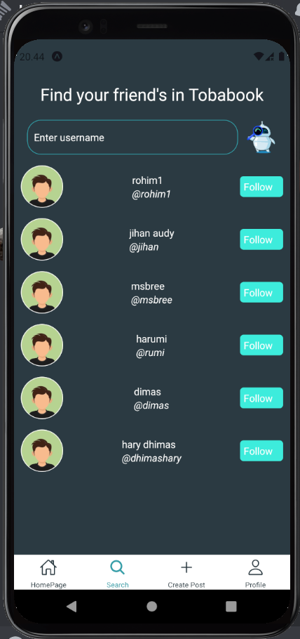 Find User Page